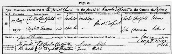 Marriage CHATFIELD Charles - CHARMAN Elizabeth 1878.jpg